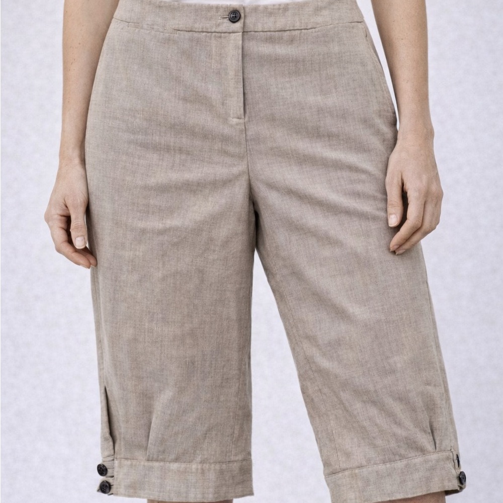 Lane Bryant Tan High Rise Cropped Ankle Trousers 14